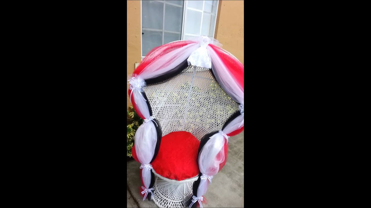 Bridal shower chair party rentals YouTube