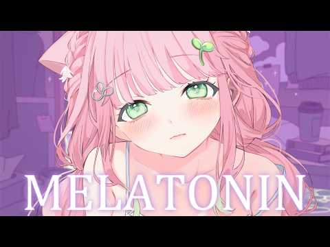 【ASMR┊︎3Dio】とってもチルなリズムゲーム、MELATONINをやっていくよ♡ 睡眠導入/吐息/囁き/whispering/mouthsounds/sleep【双葉いよ/Vtuber】