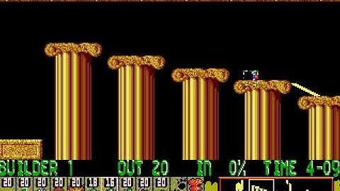 Lemmings (1991) Tricky Level 7: Been There, Seen It, Done it