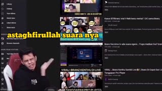 atagfirullah suara nya!!reaksi oura ttg viral nya video branz