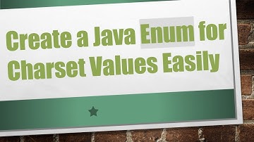 Create a Java Enum for Charset Values Easily