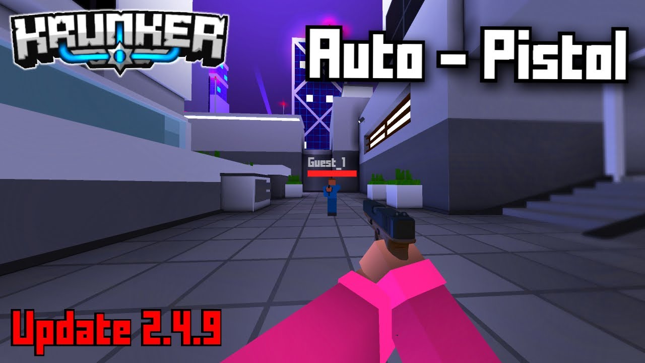 Krunker.io AUTO - PISTOL *OP* BUFFED! (Update 2.4.9) Pro Gameplay