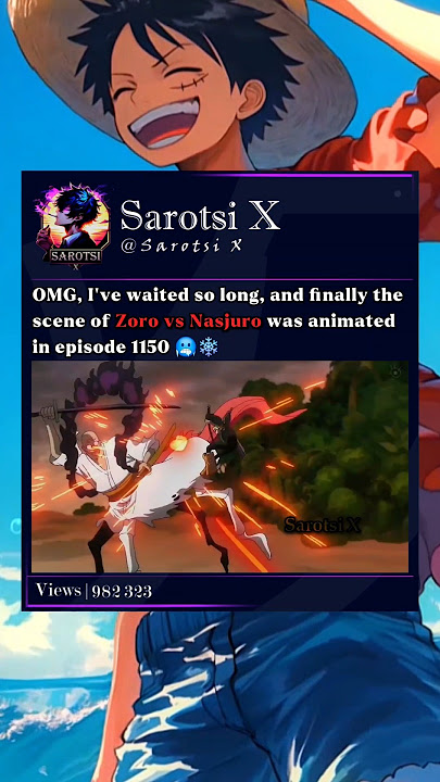 Zoro vs Nasjuro, episode 1150🔥 #zoro #nasjuro #gorosei #onepiece