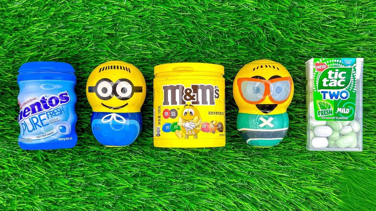 Satisfying Minions Video | Funny CandyASMR I Marshmallow Lollipop Surprise BoxSweets and Toys 