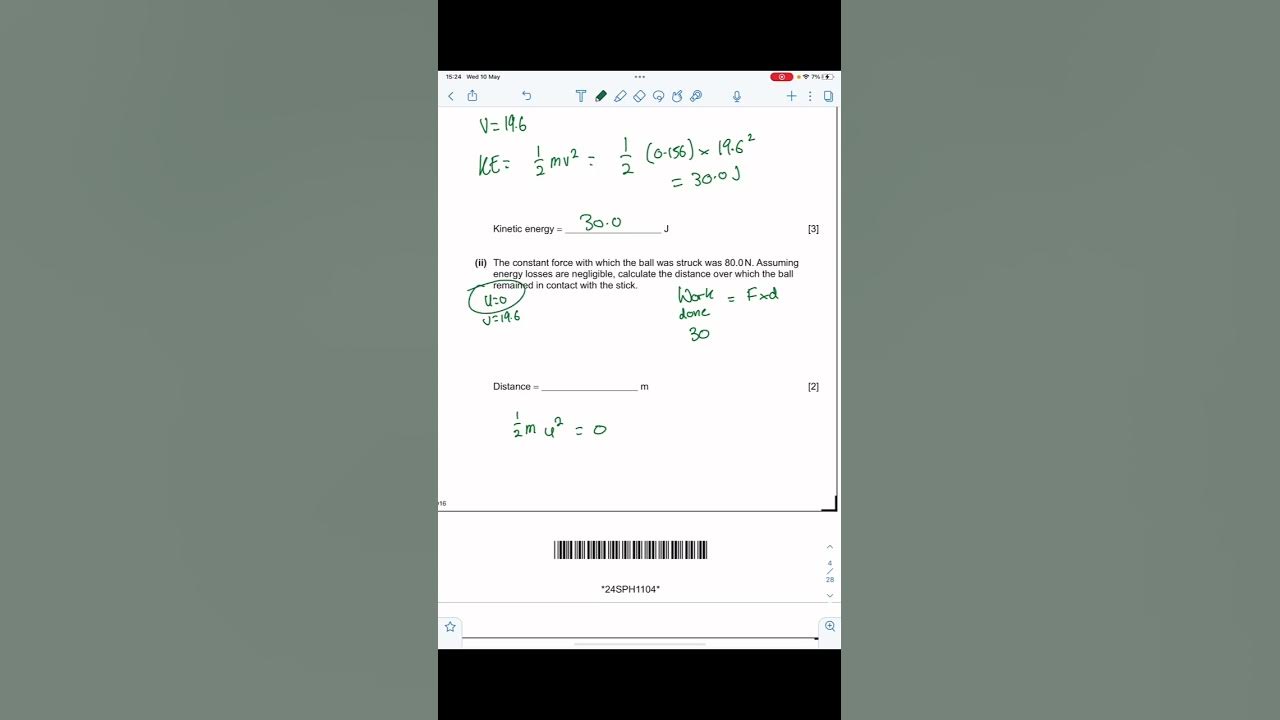 Ccea a level physics as1 2019 solution youtube