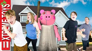 Piggy Attacks! Sneak Attack Squad Family Plays Roblox Piggy!