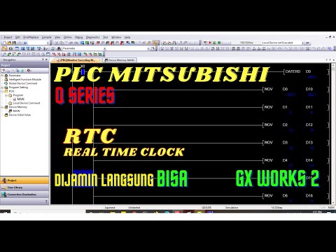 RTC Real Time Clock Mitsubishi PLC Q Series GX Works 2