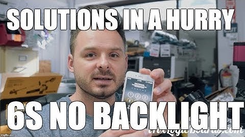 No Backlight iPhone 6S repair - Vcc main issue - Solutions in a hurry