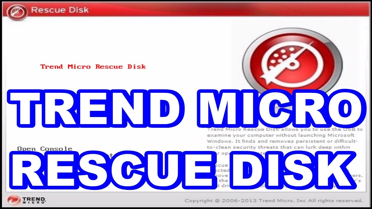 How to create and scan with Trend Micro Rescue Disk? YouTube
