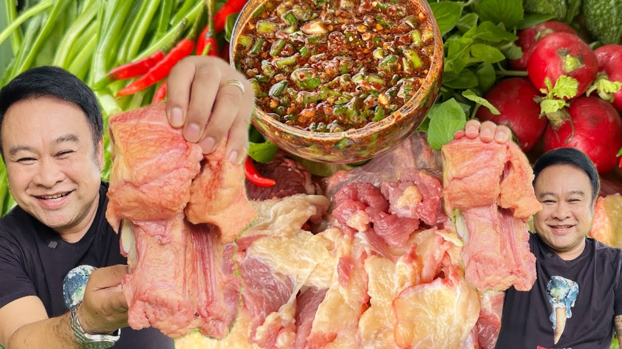 เมนูโปรดประจำช่อง“ เสือร้องไห้ส่วนที่เป็นบักพร้าวกรุบๆกรอบๆ แซ่บถูกใจสุดๆ | ครัวชัวร์แน