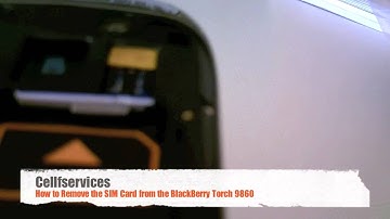 How to Remove SIM Card from BlackBerry Torch 9860