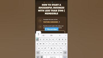 How to Start a Successful Business with Less Than $100 | MemeGirls | Memefi Video Code | #memefi