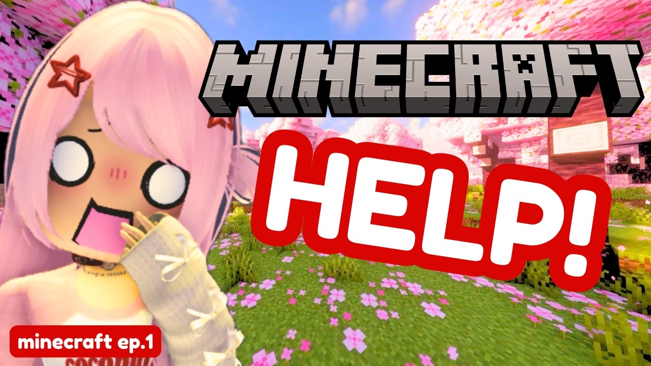I’VE NEVER PLAYED MINECRAFT BEFORE… 😭 🔴 LIVE - SURVIVAL EP.1