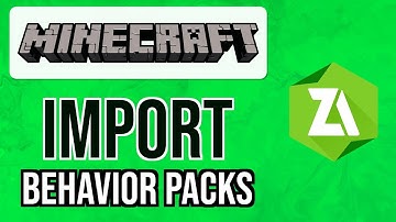 How to IMPORT BEHAVIOR/RESOURCE PACKS in Minecraft PE with ZArchiver 2024 | Install Mods on Android