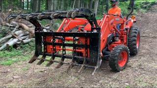 #3 New Toy! 55” Wicked Root Rake Grapple: Clearing Brush