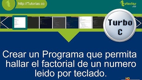 ciclo for – turbo C (factorial de un numero)