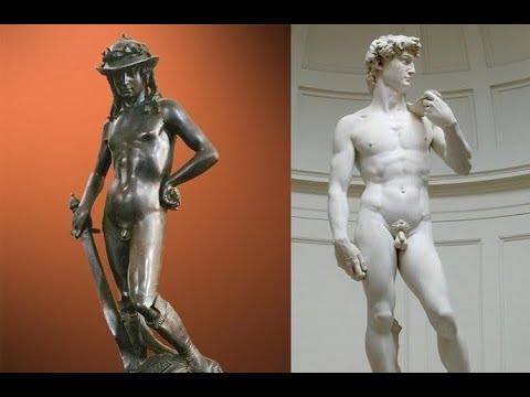 David de Donatello y de Miguel Ángel. Comparación