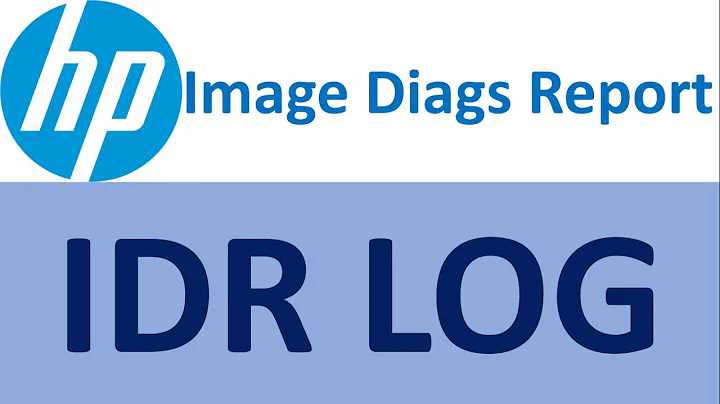 HP IDR LOG HOW TO: Collect all HP IDR logs and configurations at  HP ImageDiags tool in CMD mode