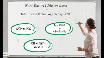 Which elective subject to choose in Information Technology (Sem-5) in GTU?