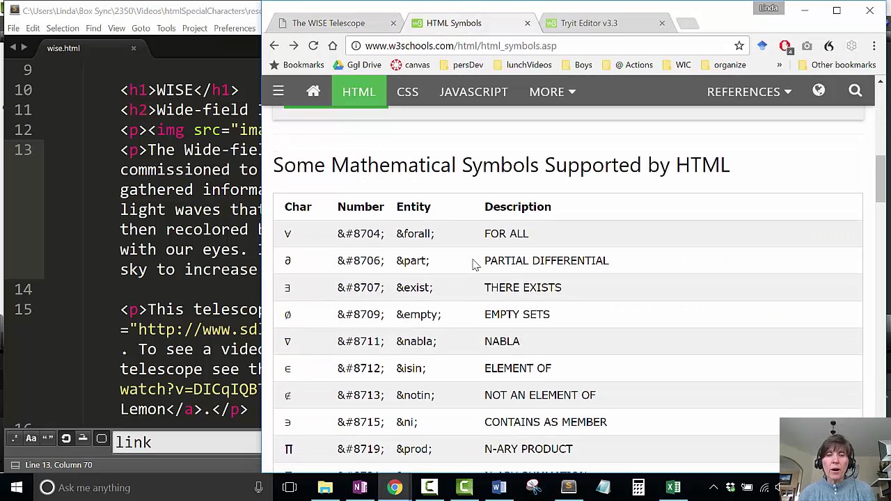 สัญลักษณ์ html 2022 Update HTML Symbols