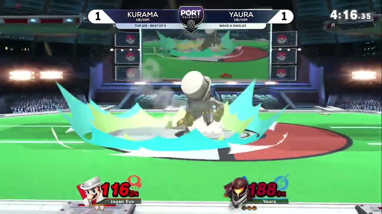 Kurama (Mario) vs Yaura (Samus) - Top 128 - Port Priority 8