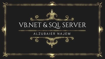 001   ربط قاعدة البيانات بالفجول و اضافة الى قاعدة البيانات   INSERT INTO VB NET WITH SQL
