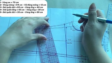 CÔNG THỨC CẮT QUẦN CẠP CHUN CƠ BẢN CHO NỮ | Hướng dẫn vẽ rập quần nữ 4 mảnh cạp chun