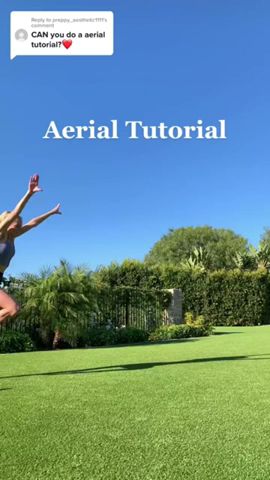 Aerial Tutorial 💙 #gymnastics #aerial #cartwheel #shorts