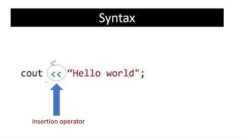 3. cout object in C++ | cout in C++ | English