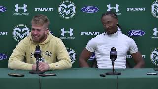 Colorado State Football: Jack Howell and Tory Horton Post-Game (Boise State, 2023