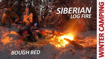 Traditional Bow Hunting Catch and Cook in Deep Snow NO SHELTER