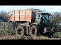 Claas Xerion 5000 & 3800 Working Hard in The Mud During Maize / Corn Chopping | Häckseln 2017