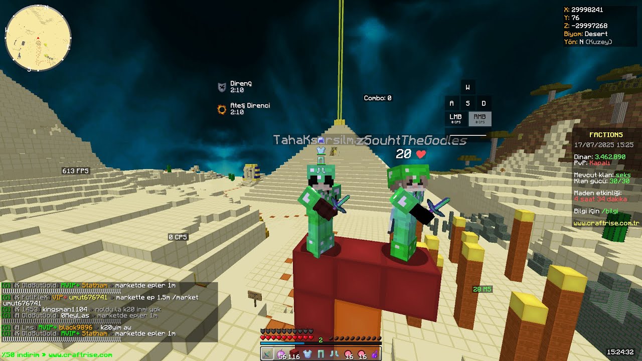 Craftrise Factions #1 İnfaz | Kill Montage