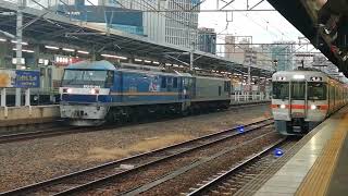 EF210 315+EF510 514号機牽引稲沢発名古屋タ行単570レ名古屋通過