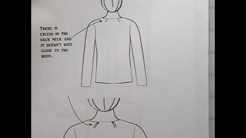 Back Neck Gaping - Start with Option 1, Neck Width update; adjusting your pattern for neck issues