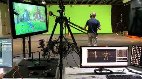 Virtual production in Animation test in our studio to test Qualisys plugin and Mo-sys star tracker