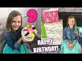 Gwyneth's 9th BIRTHDAY Morning Opening PRESENTS!