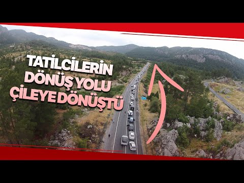 Antalya Konya Karayolunda Trafik Yoğunluğu