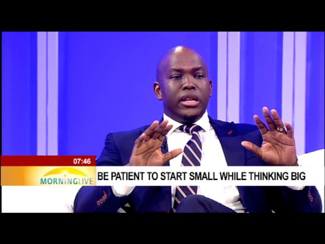 Be patient to start small while thinking big - Vusi Thembekwayo class=