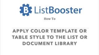Celebrity SharePoint List Booster How To - Table Styles and Color Templates Net Worth