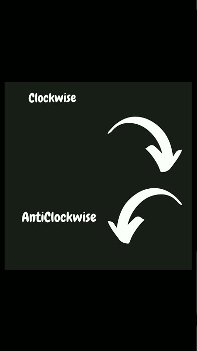 Let's Know About Clockwise And Anticlockwise | Clockwise Direction | Anti Clockwise Direction