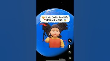 SQUID GAME DOLL on Google Earth! 😰 #shorts