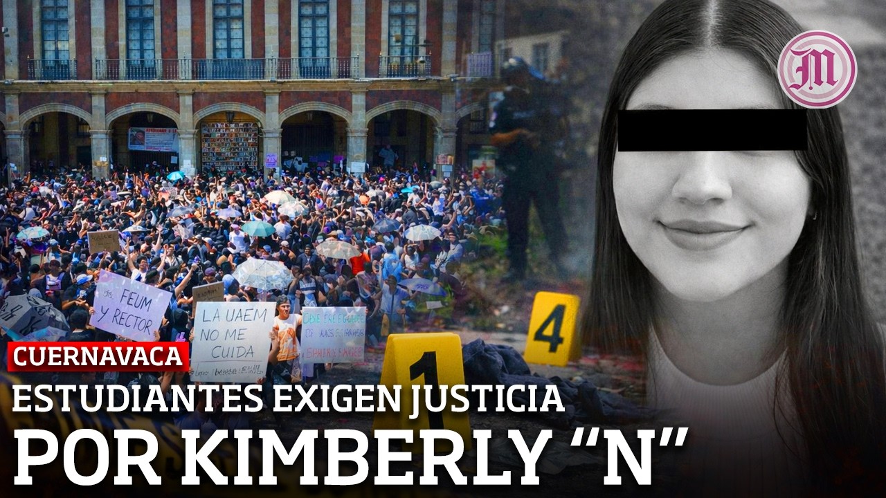 Marchan miles de estudiantes de la UAEM por Kimberly en Cuernavaca | Exigen justicia