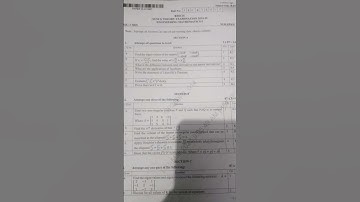 BTech aktu engineering mathematics first question paper 2024-25#aktu #maths #B.Tech