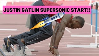 Justin Gatlin SUPERSONIC start!!