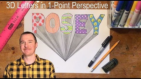 3D Letters in 1-Point Perspective - Art with Mr. Posey