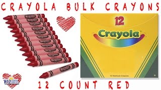  Crayola Bulk Crayons - Red - 12 / Box : Arts, Crafts & Sewing