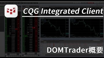 CQG Integrated Client DOMTrader(板画面)概要動画