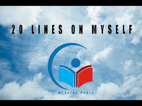 About Myself | 20 Lines on Myself | Short  Essay on Myself | Myself Introduction| 10 Lines on Myself