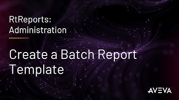 RtReports Administration - Create a Batch Report Template